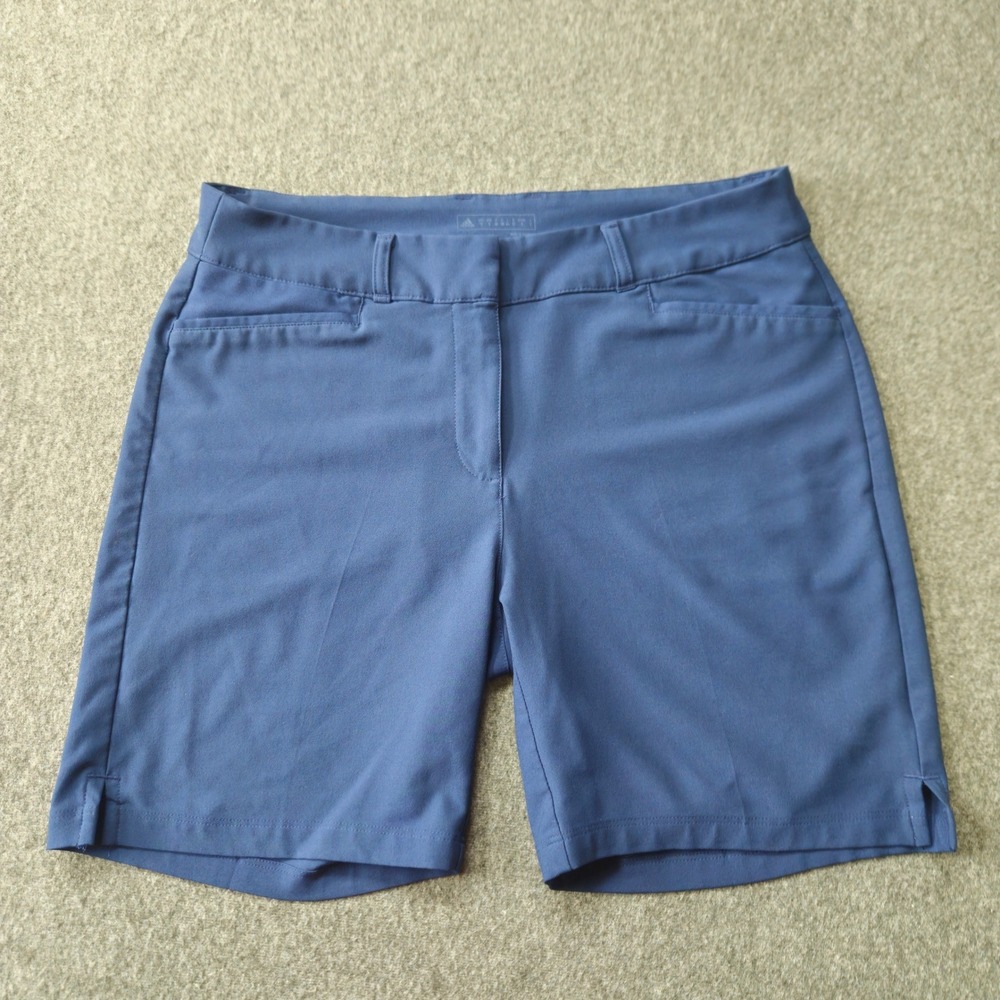 ADIDAS Ultimate365 Navy Golf Shorts Woman Size 12 Stretch Performance Pickleball